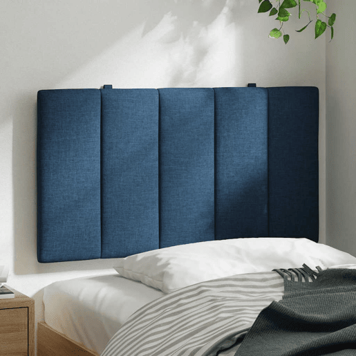 Almofadão de Cabeceira - Cabeceira de cama 90 cm tecido azul