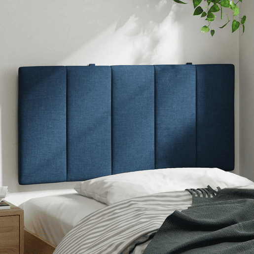 Almofadão de Cabeceira - Cabeceira de cama 100 cm tecido azul