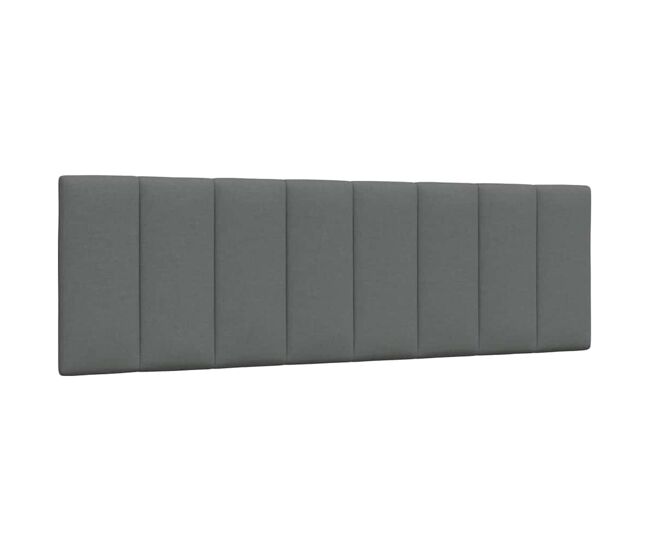 Cabecero cama - mueble cabecero acolchado tela gris oscuro 160 cm