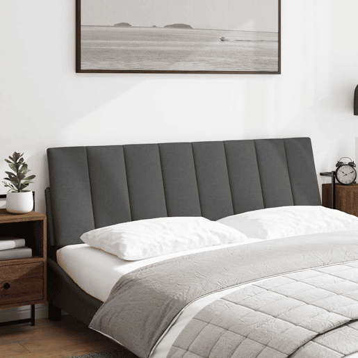 Almofadão de Cabeceira - Cabeceira de cama 160 cm tecido cinzento-escuro