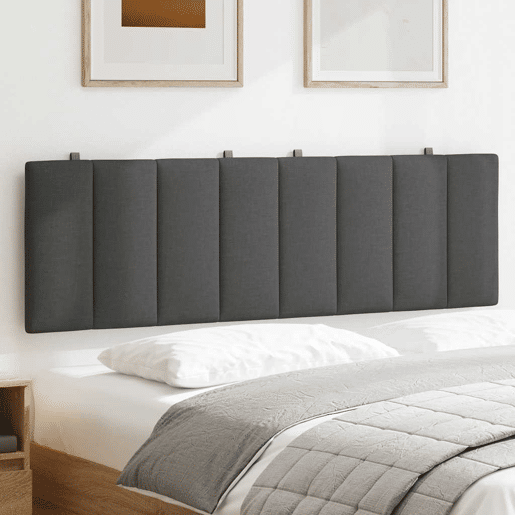 Almofadão de Cabeceira - Cabeceira de cama 160 cm tecido cinzento-escuro