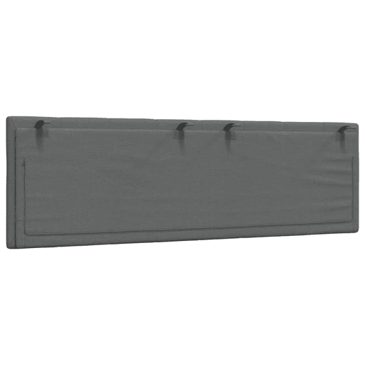 Almofadão de Cabeceira - Cabeceira de cama 160 cm tecido cinzento-escuro