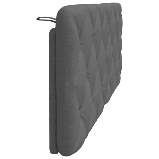 Almofadão de Cabeceira - Cabeceira de cama 120 cm tecido cinzento-escuro