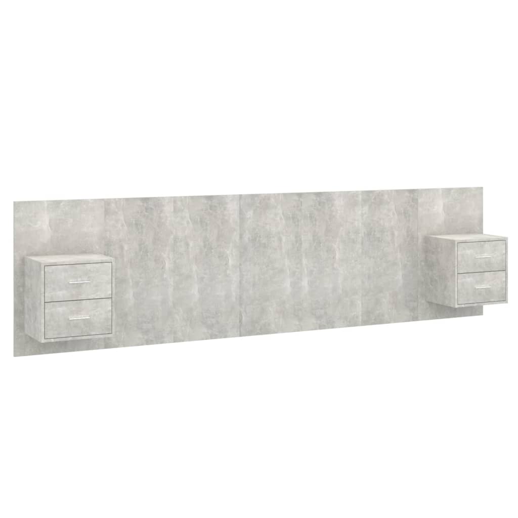 Cabecero cama - Mueble cabecero 200 Roble/ Gris