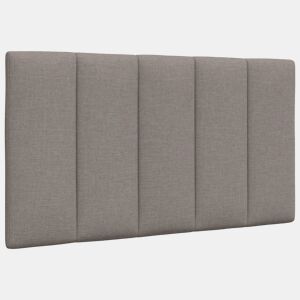 Almofadão de Cabeceira - Cabeceira de cama 80 cm tecido cinzento-acastanhado