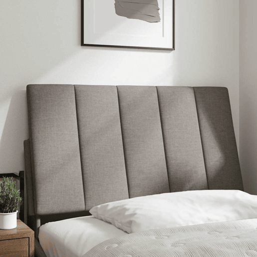 Almofadão de Cabeceira - Cabeceira de cama 80 cm tecido cinzento-acastanhado