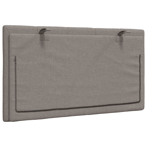 Almofadão de Cabeceira - Cabeceira de cama 80 cm tecido cinzento-acastanhado