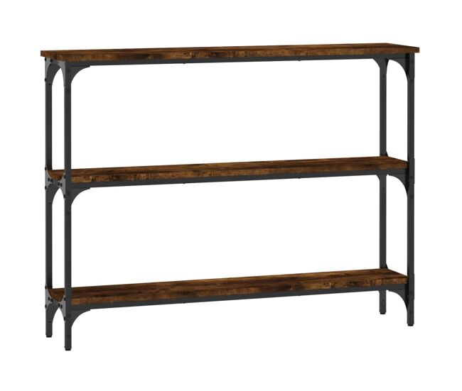 Mesa consola - mesa de entrada madera de ingeniería roble ahumado 100x22,5x75 cm