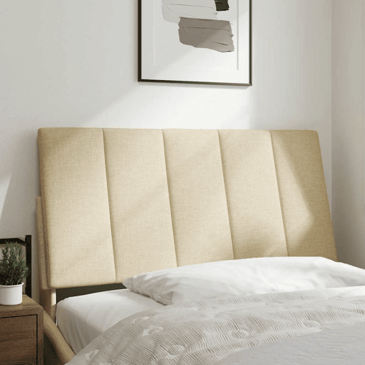 Almofadão de Cabeceira - Cabeceira de cama 100 cm tecido creme