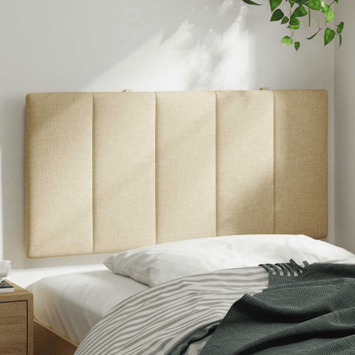 Almofadão de Cabeceira - Cabeceira de cama 100 cm tecido creme