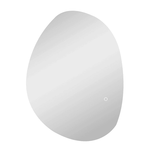 HOMCOM Espelho de Casa de Banho LED 70x50 cm Espelho de Parede sem Moldura 3 Cores de Luz Brilho Regulável Função Anti-Embaciamento Função Memória, Interruptor Táctil IP44 Prata