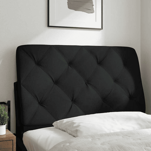 Almofadão de Cabeceira - Cabeceira de cama 90 cm tecido preto