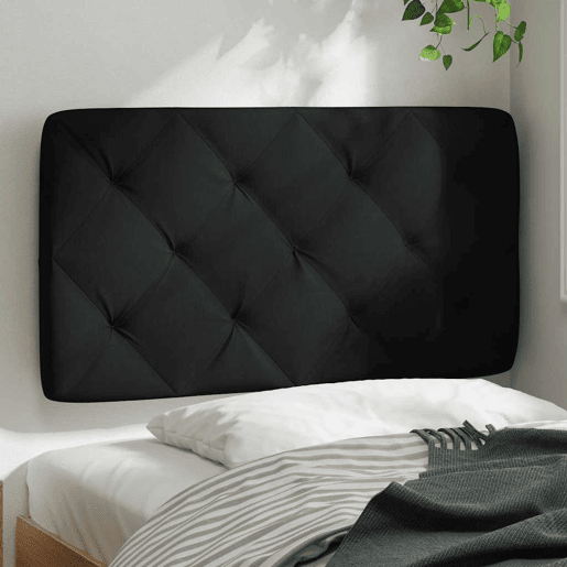 Almofadão de Cabeceira - Cabeceira de cama 90 cm tecido preto