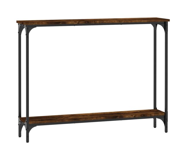 Mesa consola - mesa de entrada madera de ingeniería roble ahumado 100x22,5x75 cm