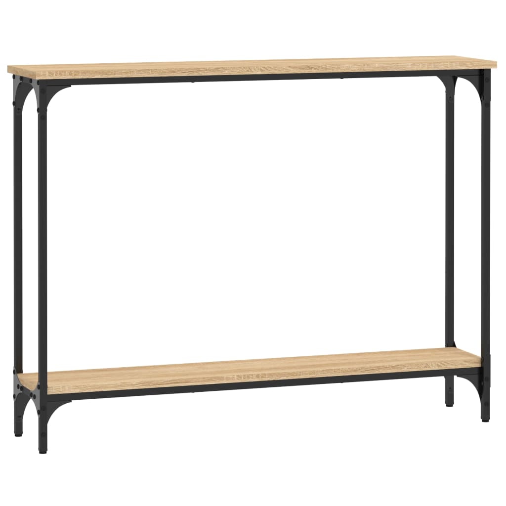 Mesa consola - mesa de entrada madera de ingeniería roble sonoma 100x22,5x75 cm