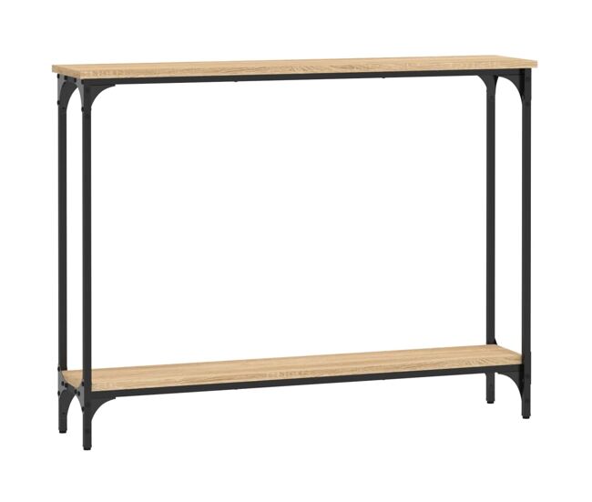 Mesa consola - mesa de entrada madera de ingeniería roble sonoma 100x22,5x75 cm