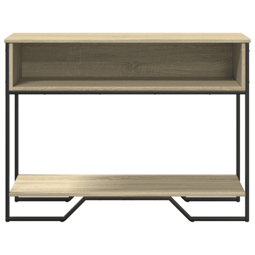 Mesa Consola - Mesa De Entrada 100x35x74,5cm derivados de madeira carvalho sonoma