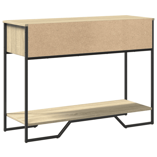 Mesa Consola - Mesa De Entrada 100x35x74,5cm derivados de madeira carvalho sonoma