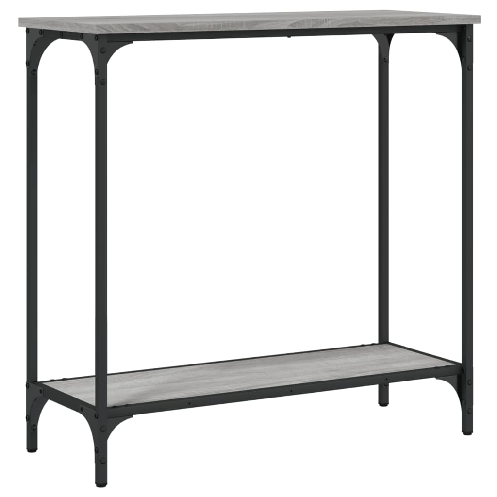 Mesa consola - mesa de entrada madera de ingeniería gris sonoma 75x30,5x75 cm