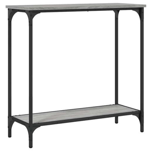 Mesa Consola - Mesa De Entrada 75x30,5x75 cm derivados de madeira cinzento sonoma