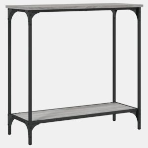 Mesa Consola - Mesa De Entrada 75x30,5x75 cm derivados de madeira cinzento sonoma