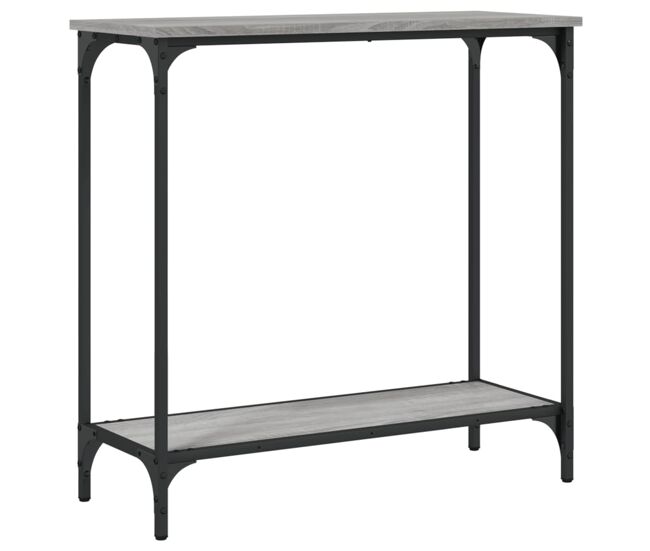 Mesa consola - mesa de entrada madera de ingeniería gris sonoma 75x30,5x75 cm