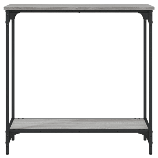 Mesa Consola - Mesa De Entrada 75x30,5x75 cm derivados de madeira cinzento sonoma