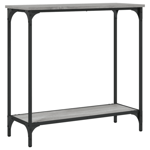 Mesa Consola - Mesa De Entrada 75x30,5x75 cm derivados de madeira cinzento sonoma