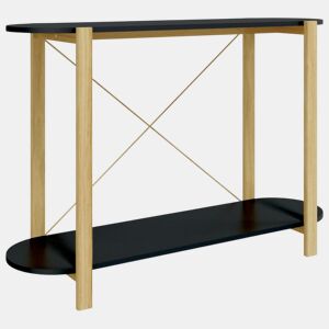 Mesa Consola - Mesa De Entrada 110x38x75 cm derivados de madeira preto