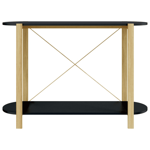 Mesa Consola - Mesa De Entrada 110x38x75 cm derivados de madeira preto