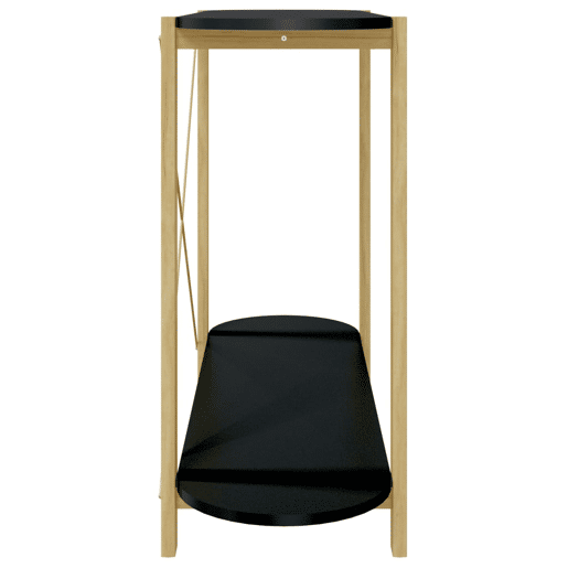 Mesa Consola - Mesa De Entrada 110x38x75 cm derivados de madeira preto
