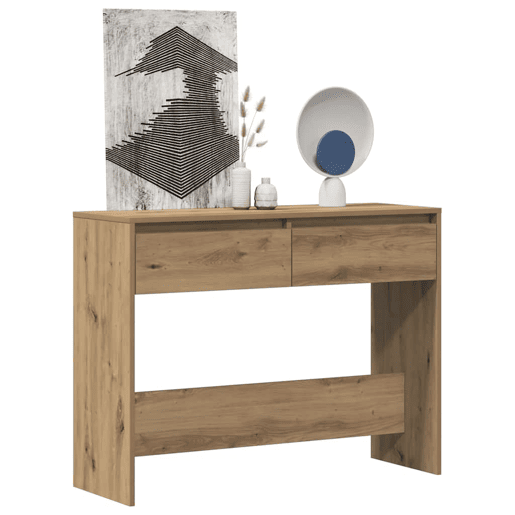 Mesa Consola - Mesa De Entrada 100x35x76,5cm derivados madeira carvalho artisiano