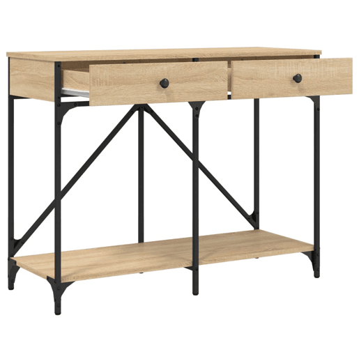 Mesa Consola - Mesa De Entrada 100x39x78,5 cm derivados madeira carvalho sonoma