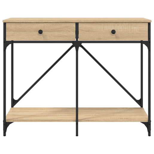 Mesa Consola - Mesa De Entrada 100x39x78,5 cm derivados madeira carvalho sonoma