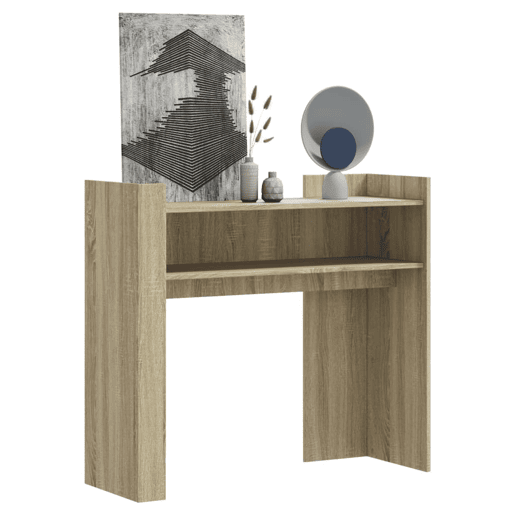 Mesa Consola - Mesa De Entrada 100x35x90 cm derivados de madeira carvalho sonoma