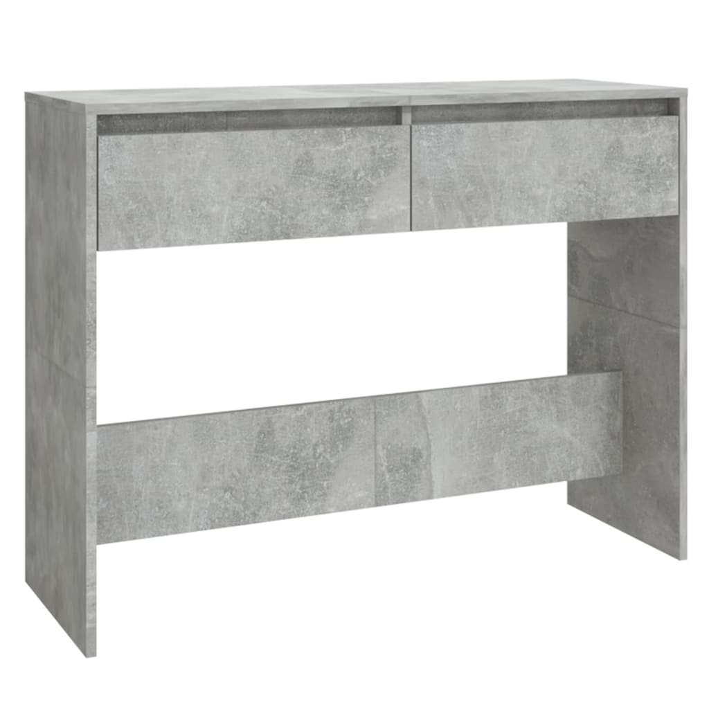 Mesa consola - mesa de entrada madera de ingeniería gris hormigón 100x35x76,5 cm