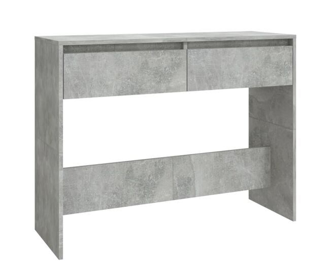 Mesa consola - mesa de entrada madera de ingeniería gris hormigón 100x35x76,5 cm