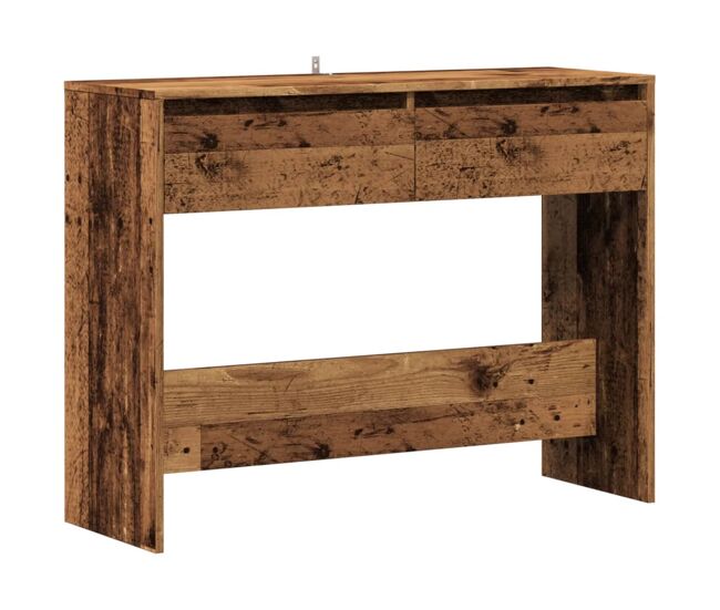 Mesa consola - mesa de entrada madera ingeniería madera envejecida 100x35x76,5 cm
