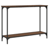 Mesa Consola - Mesa De Entrada 101x30,5x75 cm derivados madeira carvalho castanho