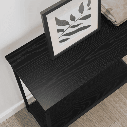 Mesa Consola - Mesa De Entrada Carvalho preto 75 x 30.5 x 75 cm Madeira processada
