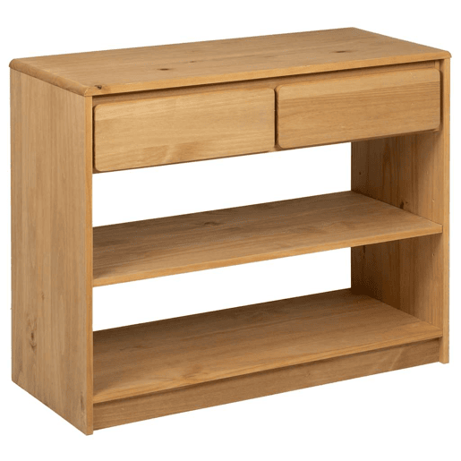 Mesa Consola - Mesa De Entrada SAUDA 89,5x36,5x73 cm pinho maciço cor carvalho