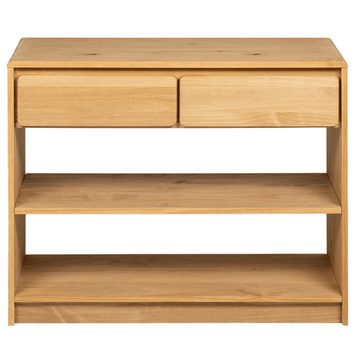 Mesa Consola - Mesa De Entrada SAUDA 89,5x36,5x73 cm pinho maciço cor carvalho