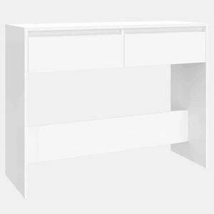 Mesa Consola - Mesa De Entrada 100x35x76,5 cm derivados de madeira branco