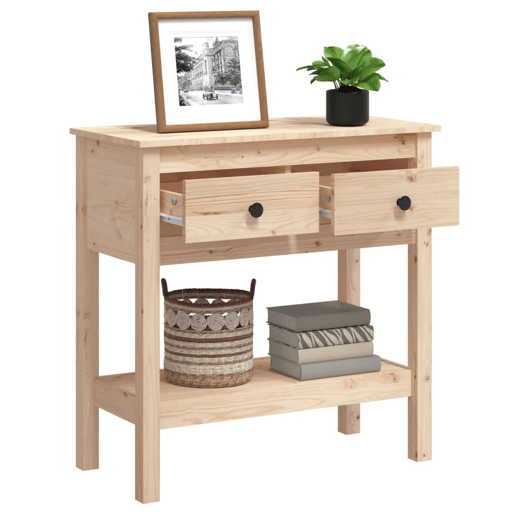 Mesa Consola - Mesa De Entrada 75x35x75 cm madeira de pinho maciço