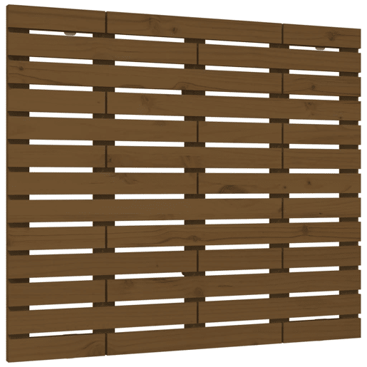 Cabeceira - Cabeceira de cama de parede 106x3x91,5 cm pinho maciço castanho-mel