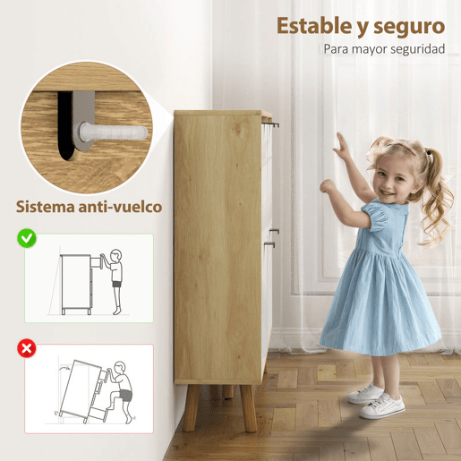 HOMCOM Sapateira Estreita com 4 Portas em Branco Brilho Sapateira de Entrada com Prateleiras Ajustáveis e Pernas de Madeira para 20 Pares de Sapatos 105x24x92,5 cm Branco