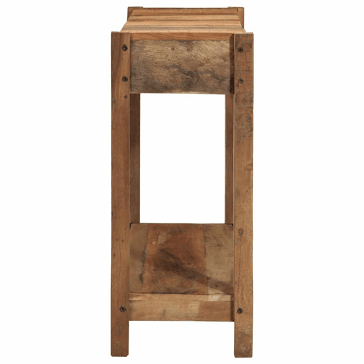 Mesa Consola - Mesa De Entrada Castanho 107 x 33 x 76 cm Madeira recuperada maciça