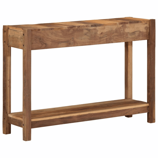 Mesa Consola - Mesa De Entrada Castanho 107 x 33 x 76 cm Madeira recuperada maciça