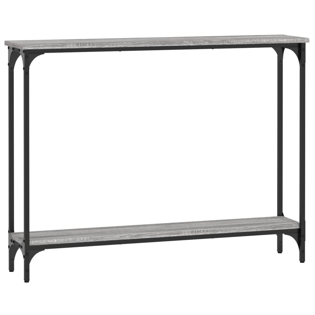 Mesa consola - mesa de entrada madera de ingeniería gris sonoma 100x22,5x75 cm