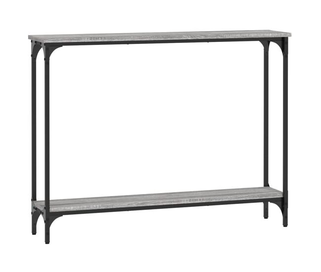 Mesa consola - mesa de entrada madera de ingeniería gris sonoma 100x22,5x75 cm